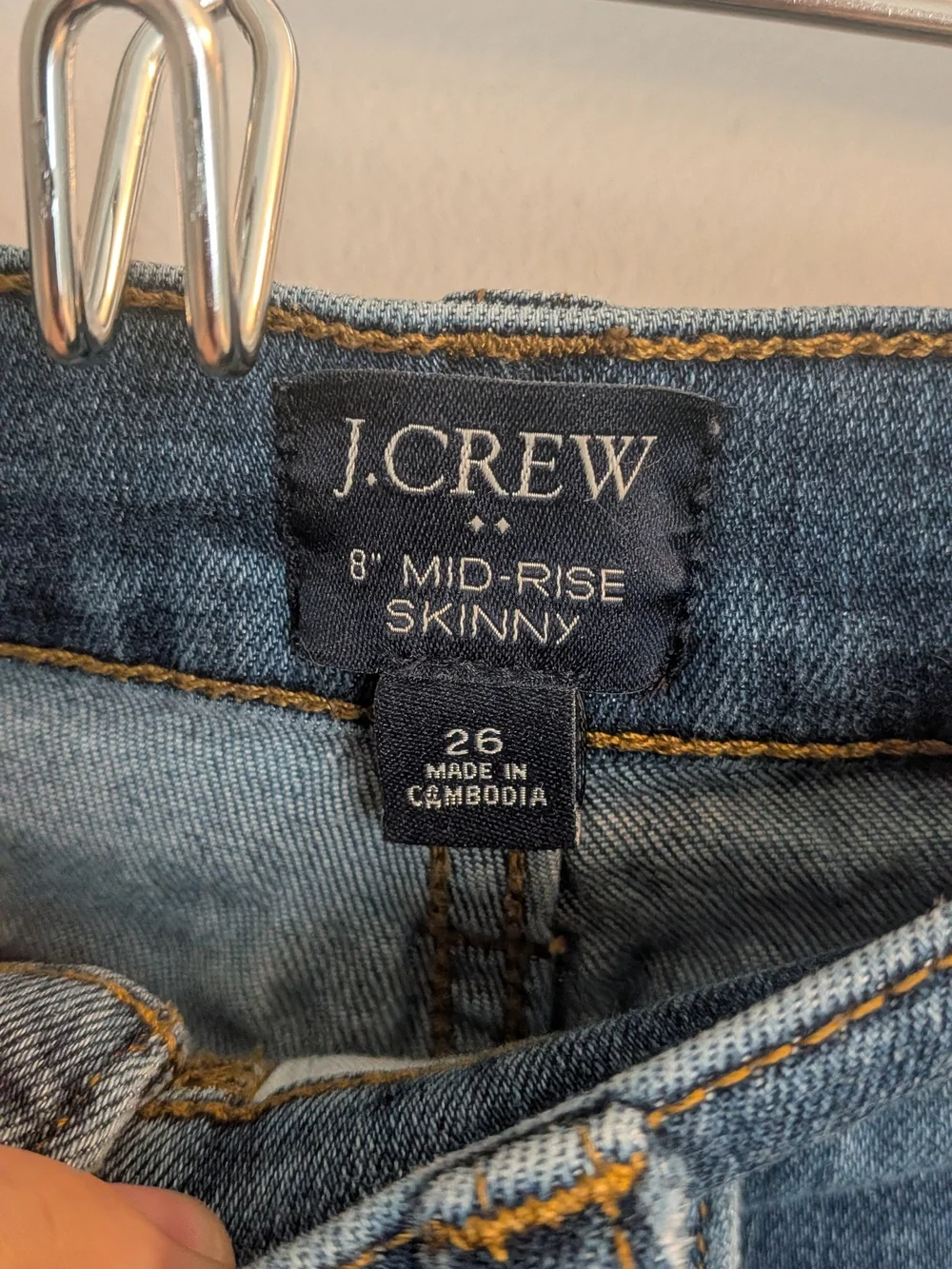 J.Crew 8” Mid-Rise Skinny Jeans - Women’s Size 26